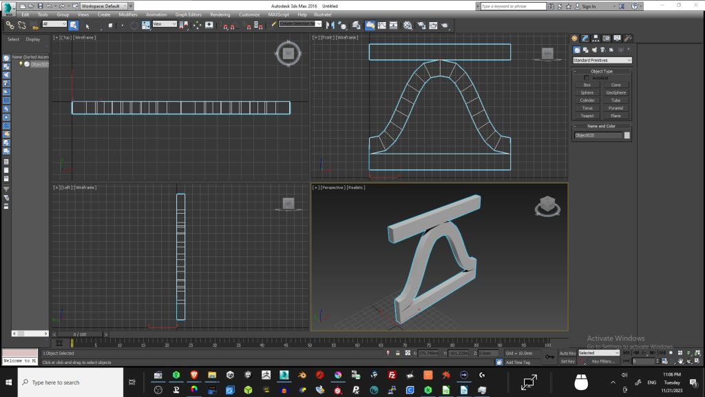 Corrugated edge segment to be used as insert mesh brush in zbrush.