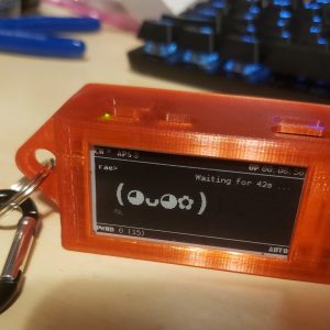 3D printed slimishagotchi case! Red, translucent. -Out of Stock -