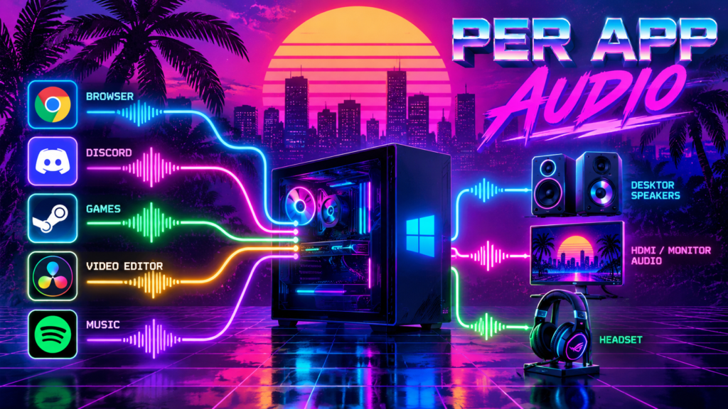 Per-app audio!